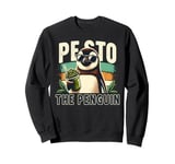 Pesto The Penguin Fun Herbs Sauce Food Famous Bird Meme Puns Sweatshirt