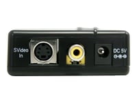 StarTech.com Convertisseur composite et S-vidéo vers HDMI avec audio - Convertisseur vidéo - vidéo composite, S-video - HDMI - noir