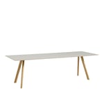 HAY - CPH30 2.0 Table Lacquered Oak Frame L250 X W90 X H74 Off-White Linoleum Tabletop Lacquered Edge - Spisebord - Ronan & Erwan Bouroullec - Hvit - Tre