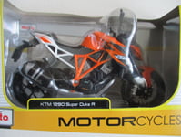 MINIATURE MOTO KTM 1290 SUPER DUKE R  1/12 MAISTO ORANGE