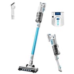 Eureka BR5 Aspirateur Balai sans Fil, Léger, Moteur sans Balai de 250 W, Brosse à Epousseter 2 en 1, Aspirateur Balai sans Sac pour Sols Durs et Tapis, Bleu