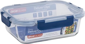 Décor Deluxe Clips Glass Food Storage Container | Leakproof Lid with Deluxe | &