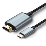 USB C to HDMI Cable 3M,Type c to HDMI Adapter 4K Thunderbolt 3 to HDMI Cable Compatible with MacBook Pro,MacBook Air,Ipad Pro,Samsung S20/Note10/S10,Huawei Mate 30/20 Huawei P30/20