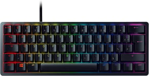 Huntsman Mini (Switches Violets)-Clavier Gamer Compact À 60% (Switches Opto-Mécaniques Clicky,Touches En Pbt,Câble Usb-C Détachable) Clavier Azerty,Noir