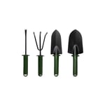 Outils de Jardinage,4 pcs Mini Outils de Jardin Kit Pelle Jardinage Rateau Jardin Cadeau en Bois Ensemble de Petits Râteaux et Pelle, pour Plantes en