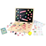 PLANÈTE Bois - Ordinateur Ardoise Magnétique - FSC - 030241 - Montessori - Multicolore - Bois - Jeu pour Enfant - Tableau - Mon Premier Ordinateur Portable - 30 cm x 22 cm - À Partir de 3 Ans