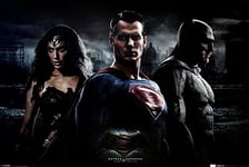 DC Comics Batman V Superman Trio Maxi Poster, Wood, Multi-Colour