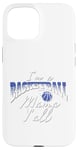 Coque pour iPhone 15 Southern Moms Cadeau de basket-ball fantaisie pour femme Bleu et blanc