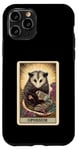 Coque pour iPhone 11 Pro Esthetic Cottagecore The Opossum Possum Jeu de cartes Tarot