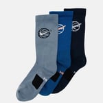 Nike Everyday Crew Basketball Socks 3 Pack Grey Blue & Dark Grey M UK 5-8