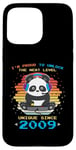 Coque pour iPhone 15 Pro Max Né en 2009 Birthday Panda Gaming Unlock The Next Level