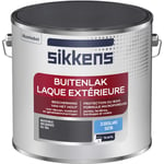 Sikkens - Peinture Laque Extérieure Bois et Fer - Finition tendue, sous-couche intégrée, facile à appliquer - Satin Gris Graphite 2,5 l