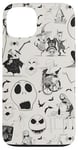 Coque pour iPhone 13 Tim Burton L'Étrange Noël de Monsieur Jack Impression à l'encre