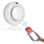 Lifcausal - Détecteur de fumée intelligent WiFi, alarme incendie, vérification automatique, application Tuya, détection à 360 degrés, contrôle à