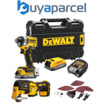 Dewalt 18v XR Premium DCF860E2T Impact Driver 282Nm 2 Bat + DCS355N Multi Tool 