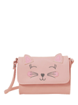 Angels by Accessorize Kids' Kitty Cross Body Bag, Pink Pastel