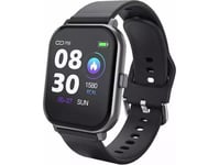 Riff T55 Aluminum Sports Smart Watch With Heart Rate Monitor And Blood Pressure Monitor Black