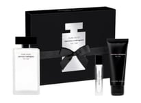 NARCISO RODRIGUEZ FOR HER PURE MUSC 100ML EDP SPRAY & PURSE SPRAY &75ML B/LOTION