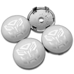 (60mm All Silver) 4kplCool Autobots Logo Transformers Badge Emblem Auton pyörän napa Keskikorkit Tarra Vanteen suojus Automaattiset muotoilutarvikkeet