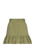 Belt Dust Rfle Mini Skirt Green Michael Kors