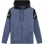 Hoodie alpinestars - Velocity zip svart slate blue xxl bomull