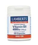 Lamberts D-vitamin - 120 kapslar 4000 iu