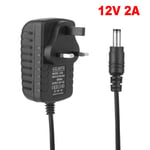 12V 2A Power Supply AC/DC Adapter UK Plug Charger For LED Strip CCTV Camera