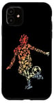 Coque pour iPhone 11 Croquis d'un joueur de football Amoureux du football