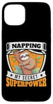 iPhone 15 Plus Napping Superpower Power Nap Lazy Pajama Day Sleep Sloth Case