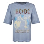 AC/DC Womens/Ladies Highway To Hell Tour Oversized T-Shirt - S