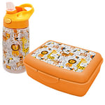 NERTHUS FIH 988 SET Bouteille Tritan + Lunchbox + Sac sandwich + Sac à dos Lions