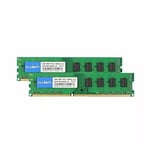 TecmiYo Kit De 8 Go (2 X 4 Go) PC3-10600U DDR3 DIMM 1333MHZ DDR3-1333 UDIMM 2RX8