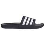 adidas Badtofflor Adilette Comfort - Navy/vit, storlek 46