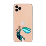 Coque Iphone 12 PRO MAX sirene bleu transparente