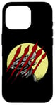 iPhone 16 Pro Werewolf Full Moon Horror Movie Scratches Howling Wolf Case