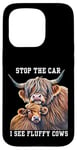 Coque pour iPhone 15 Pro Arrêtez la voiture, je vois une éleveuse de vaches moelleuses qui aime les vaches