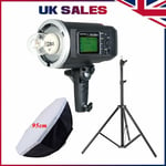 Godox AD600BM 2.4G HSS Camera Flash 95cm Softbox Light Stand F Canon Fuji Sony