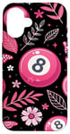 iPhone 16 Retro Pink Lucky Disco 8 Ball For Women Case