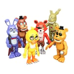 6Pcs Five Nights At Freddy's FNAF Bonnie Foxy 4" Action Figure Model Toys Gift