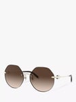 Tiffany & Co TF3077 Women's Irregular Sunglasses, Pale Gold