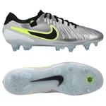 Nike Tiempo Legend 10 Elite Sg-pro Anti-clog Mad Voltage - Silver/svart/neon - Soft Ground (Sg), storlek 47½