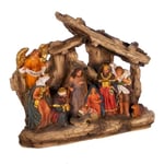 Kurt Adler Crèche de Noël Multicolore 17,8 cm de Haut