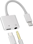 Adaptateur Usb C Vers Jack Ecouteur Cable(2 En 1)Écouteur 3.5Mm Audio Casque Chargeur Usb-C Compatibles Pour Samsung Apple Iphone 15 Pro Max Plus Ipad Air Mini Huawei Xiaomi Câble [CAS310274]