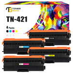 4 Toner TN421 Compatible For Brother HLL8260CDW L8360CDW MFCL8690CDW L8900CDW