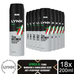 Lynx XL Anti-Perspirant 72-Hour Sweat Protection Deodorant 200ml, 18 Pack