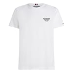 T-shirt Tommy Hilfiger coton avec manches courtes et col rond blanc