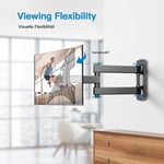 TV Wall Mount Bracket for 13-42 Inch TVs, Swivel Tilt, VESA 200x200, 20kg Capaci