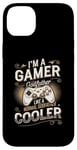 Coque pour iPhone 14 Plus Gamer Godfather pour hommes, jeux vidéo amusants, vintage