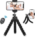 Lidasen Phone Tripod Holder, Flexible Mini Tripod for Phones with Bluetooth