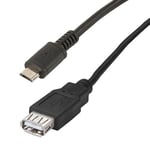 Câble et Connectique Erard CABLE OTG MICRO USB MALE / USB-A FEMELLE